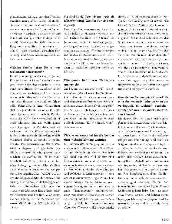 Vorschauseite 2: Brückenschlag zwischen Forschung und Praxis
