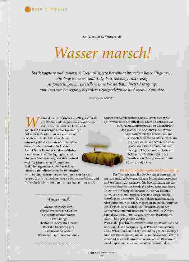 Vorschauseite 1: Wasser marsch!