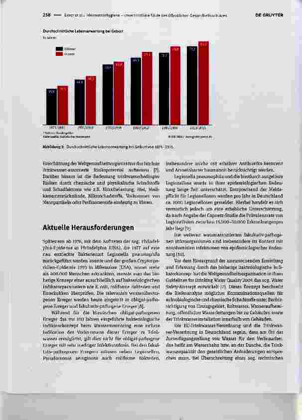 Vorschauseite 2: Trinkwasserhygiene - unverzichtbare Säule des öffentlichen Gesundheitsschutzes - Rückblick und Ausblick Drinking water hygiene - indispensable pillar of public and global health r…