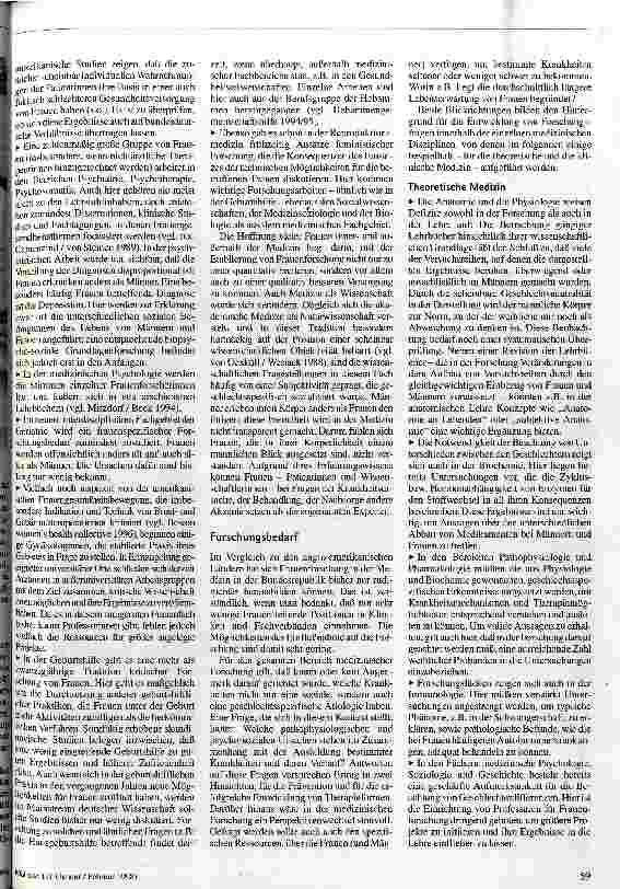 Vorschauseite 4: Die Frau, das immer noch unbekannte Wesen? Frauen und Frauenforschung in der Medizin