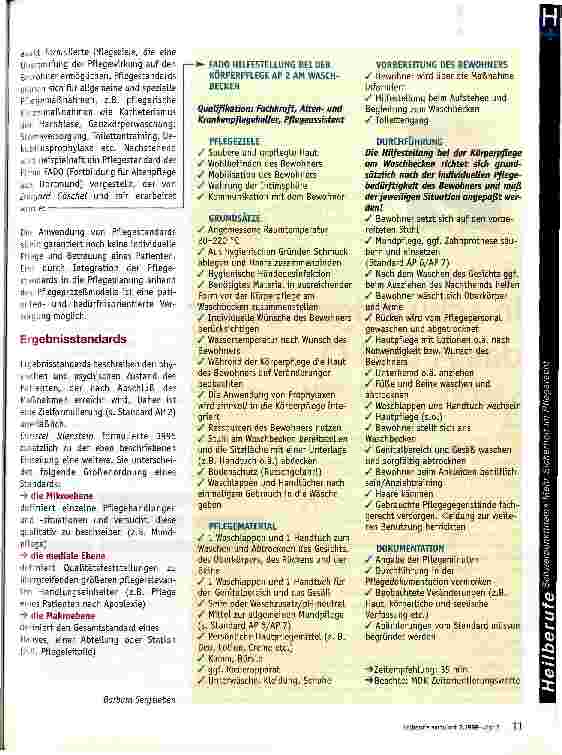 Vorschauseite 2: Pflegestandards - Hilfsmittel zur Qualitätssicherung