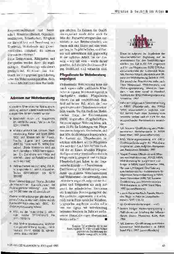 Vorschauseite 3: Was Wohnberatung leisten kann Sozial sinnvoll, wirtschaftlich vorteilhaft
