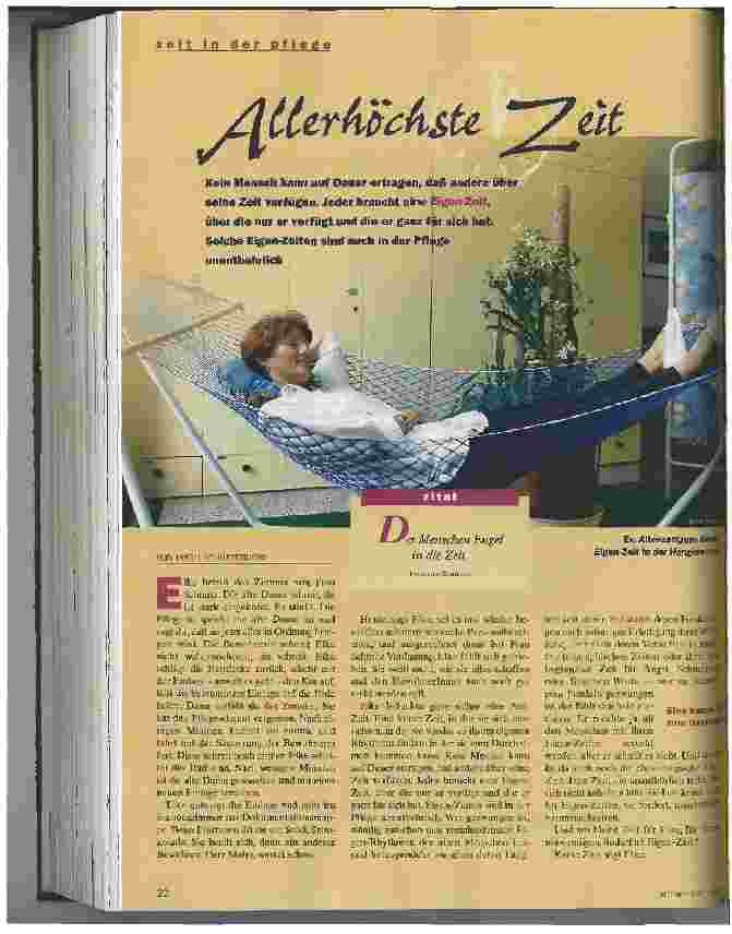Vorschauseite 1: Allerhöchste Zeit