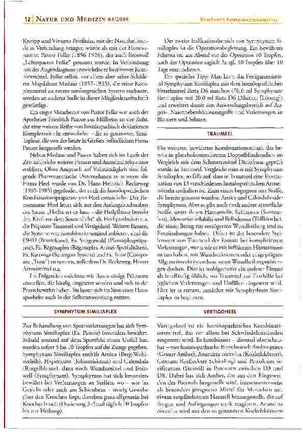 Vorschauseite 2: Bewährte Kombinationsmittel Teil 1: Homöopathische Komplexmittel