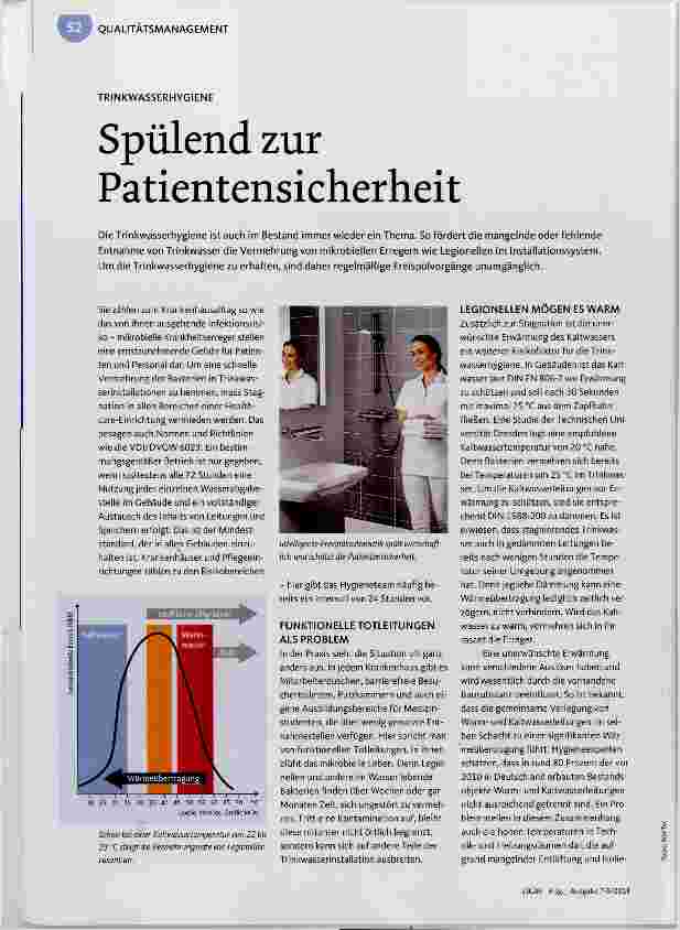 Vorschauseite 1: Spülend zur Patientensicherheit