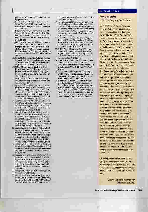 Vorschauseite 5: Aktuelle Einblicke in die Anämie im Alter