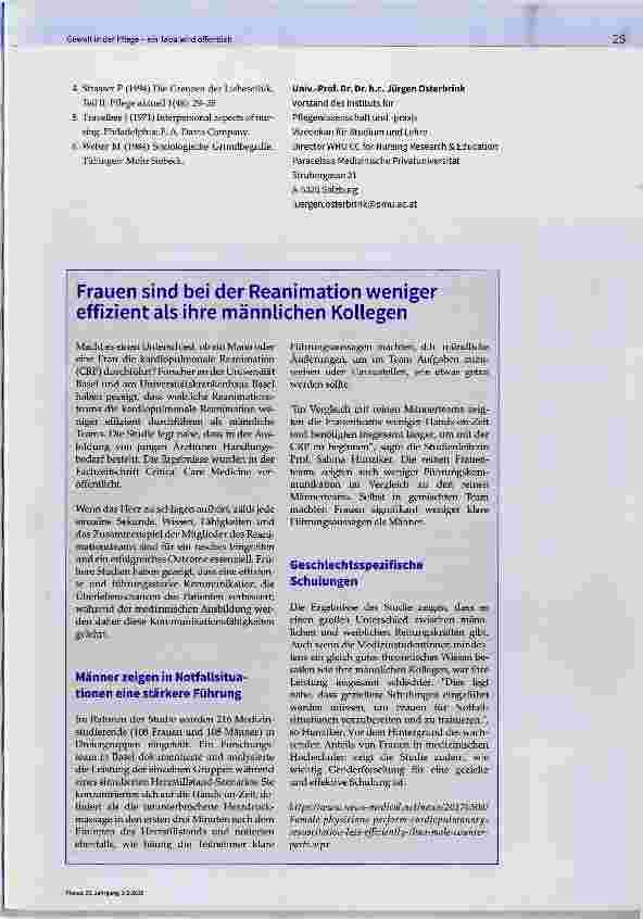 Vorschauseite 3: Gewalt in der Pflege - ein Tabu wird öffentlich