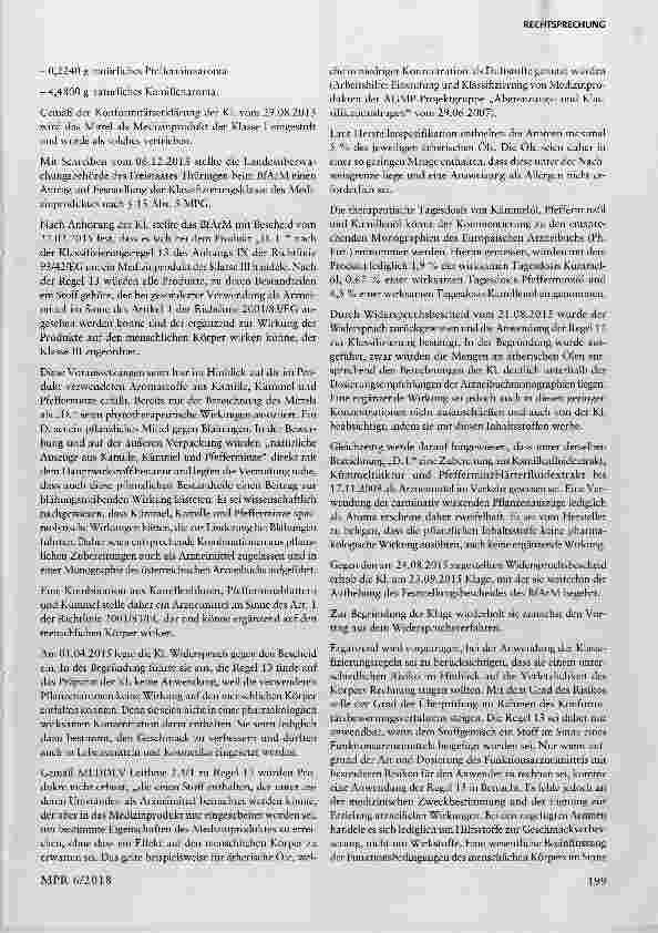 Vorschauseite 2: Arzneimittel, Medizinprodukt, Neuberechnung