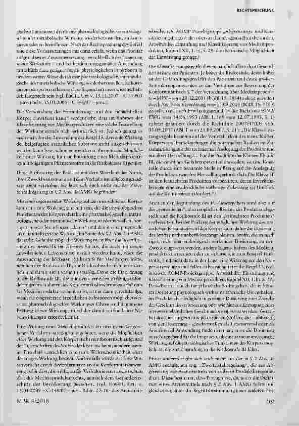 Vorschauseite 6: Arzneimittel, Medizinprodukt, Neuberechnung