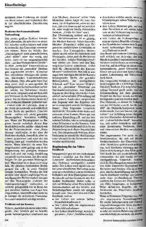 Vorschauseite 3: Vidio Feedback in der Lehrerausbildung Vom Bild des Seehundes und dem Bild von Lehrenden