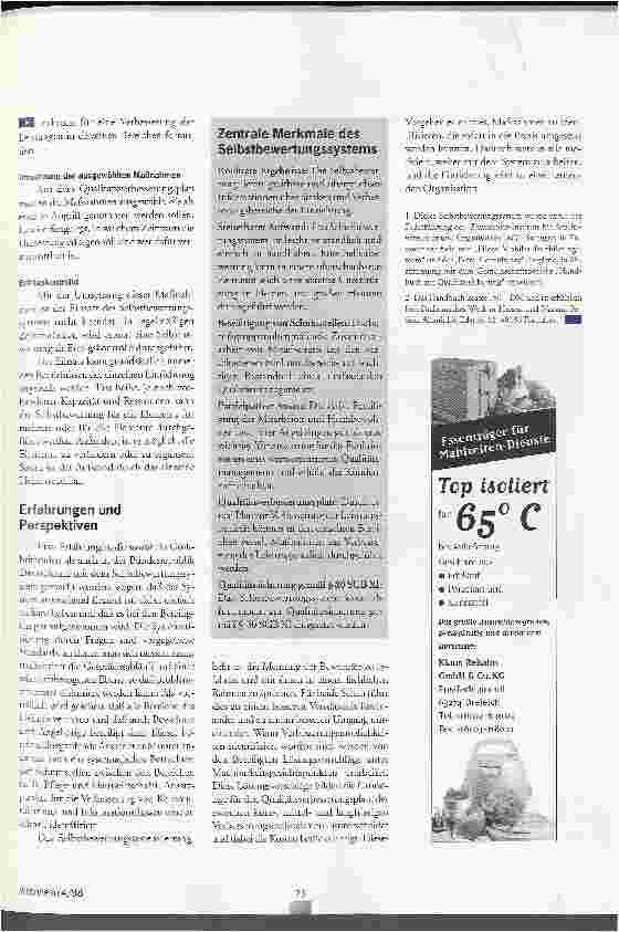 Vorschauseite 6: Qualität durch Selbstbewertung