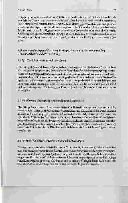 Vorschauseite 3: Die App iRefugee. de in der Versorgung geflüchteter Menschen in Deutschland und auf der ganzen Welt
