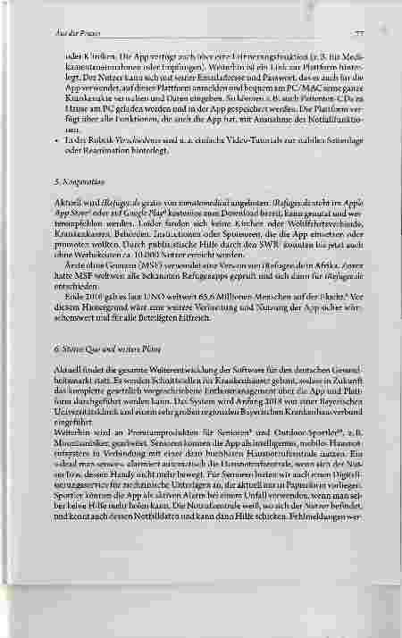 Vorschauseite 5: Die App iRefugee. de in der Versorgung geflüchteter Menschen in Deutschland und auf der ganzen Welt