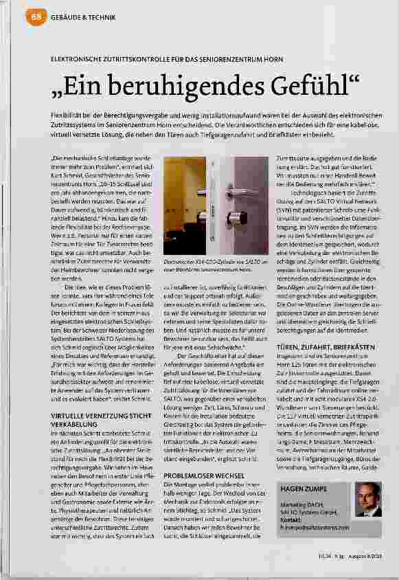 Vorschauseite 1: Ein beruhigendes Gefühl