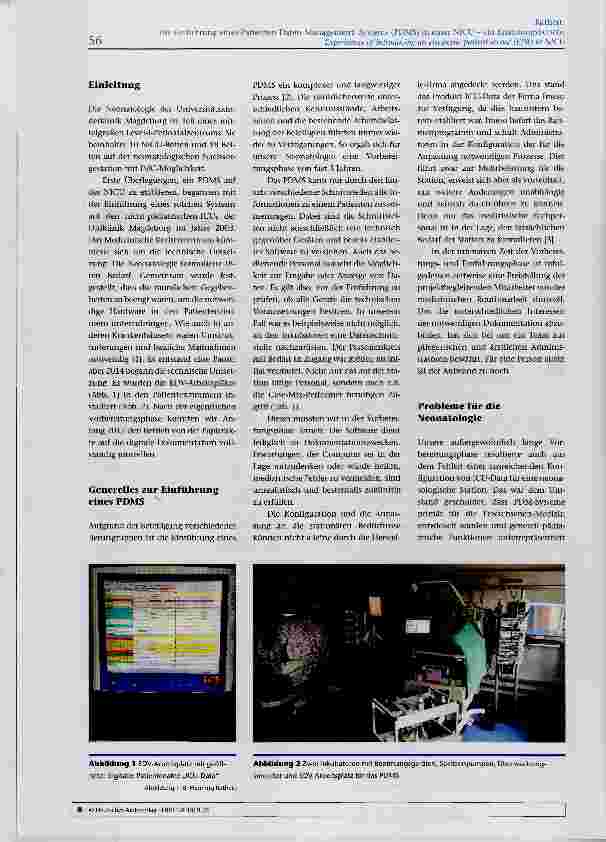Vorschauseite 2: Die Einführung eines Patienten-Daten-Management-Systems (PDMS) in einer NICU - ein Erfahrungsbericht