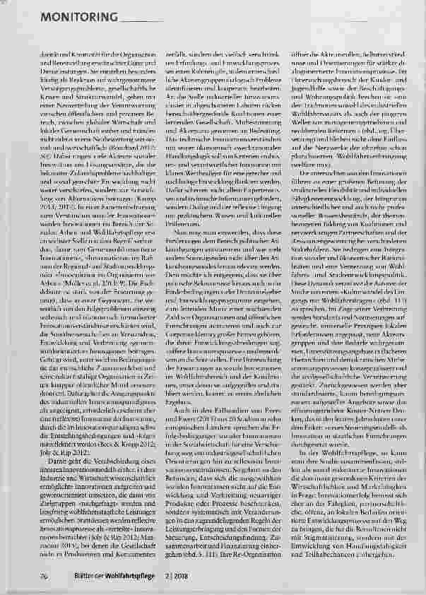 Vorschauseite 4: Innovationen in der Wohlfahrtspflege