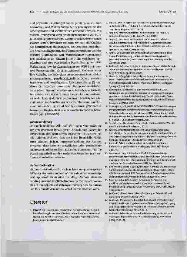 Vorschauseite 3: Implementierung von Betrieblicher Gesundheitsförderung und Betrieblichem Gresundheitsmanagement Bedingungen und Herausforderungen