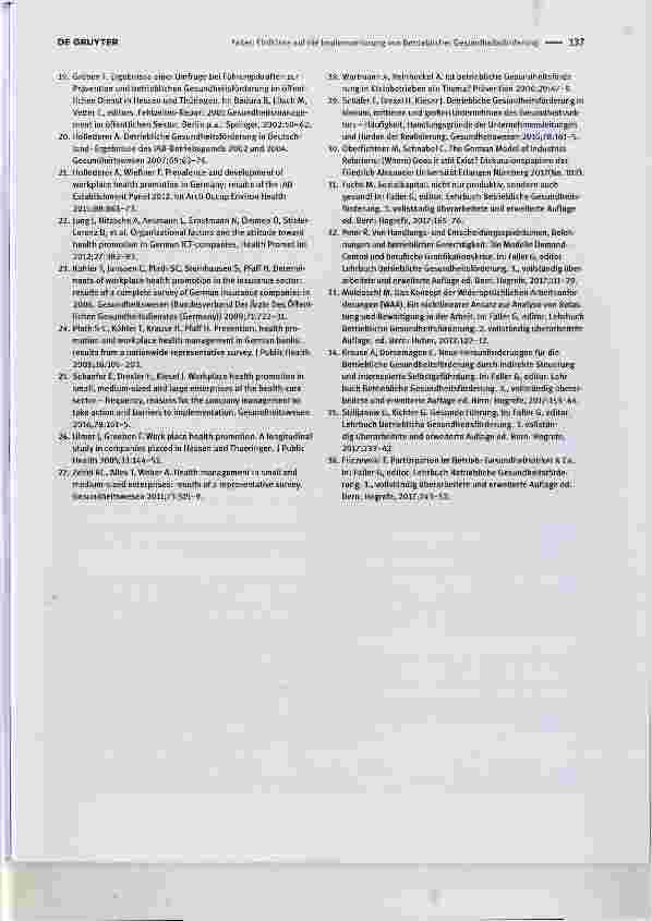 Vorschauseite 4: Implementierung von Betrieblicher Gesundheitsförderung und Betrieblichem Gresundheitsmanagement Bedingungen und Herausforderungen