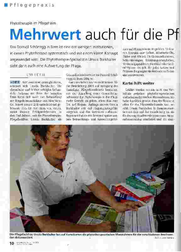 Vorschauseite 1: Mehrwert auch für die Pflegenden