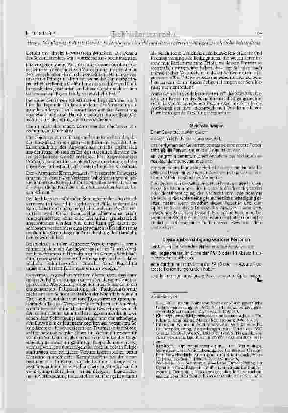 Vorschauseite 5: Schädigungen durch Gewalt im familiären Umfeld und deren opferentschädigungsrechtliche Behandhmg durch die Sozialgerichtsbarkeit Teil I