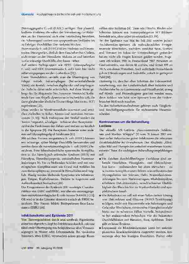 Vorschauseite 2: Hochpathogene Escherichia coli und ihre Behandlung