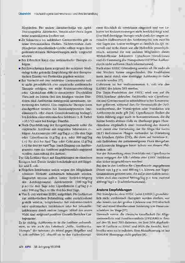 Vorschauseite 3: Hochpathogene Escherichia coli und ihre Behandlung