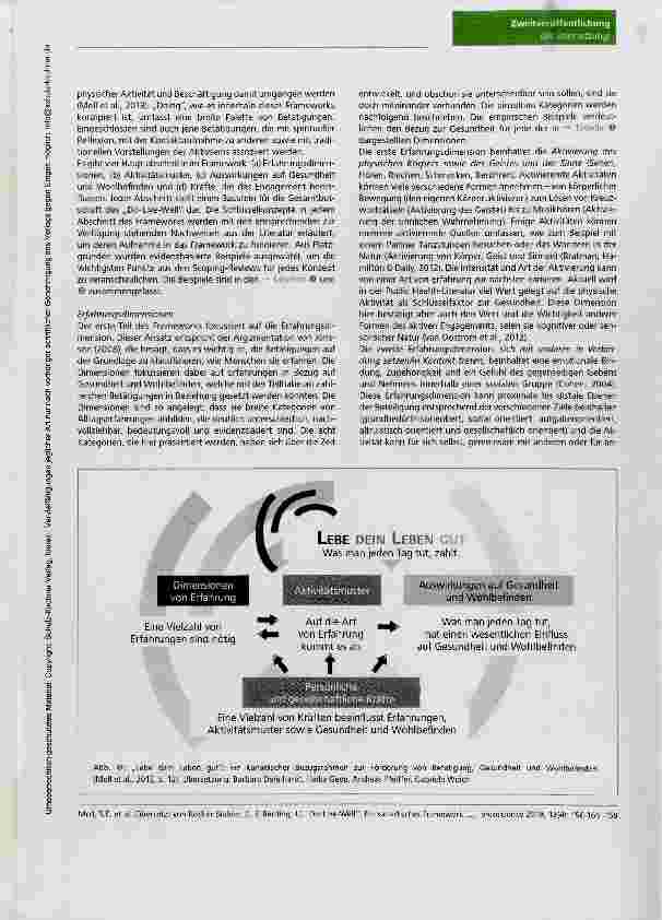 Vorschauseite 4: Do-Live-Well: Ein kanadisches Framework zur Förderung von Betätigung, Gesundheit und Wohlbefinden Do-Live-Well: A Canacdian framework for promoting occupation, health, and well-be…