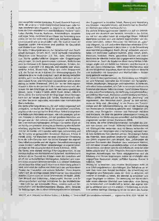 Vorschauseite 6: Do-Live-Well: Ein kanadisches Framework zur Förderung von Betätigung, Gesundheit und Wohlbefinden Do-Live-Well: A Canacdian framework for promoting occupation, health, and well-be…
