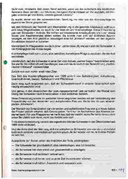 Vorschauseite 2: Die Bedeutung der Pflege im Krankenhaus