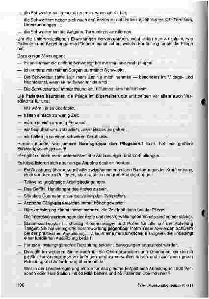 Vorschauseite 3: Die Bedeutung der Pflege im Krankenhaus