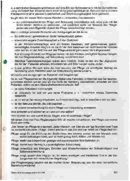 Vorschauseite 4: Die Bedeutung der Pflege im Krankenhaus