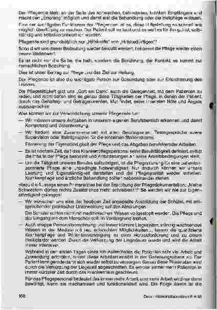 Vorschauseite 5: Die Bedeutung der Pflege im Krankenhaus