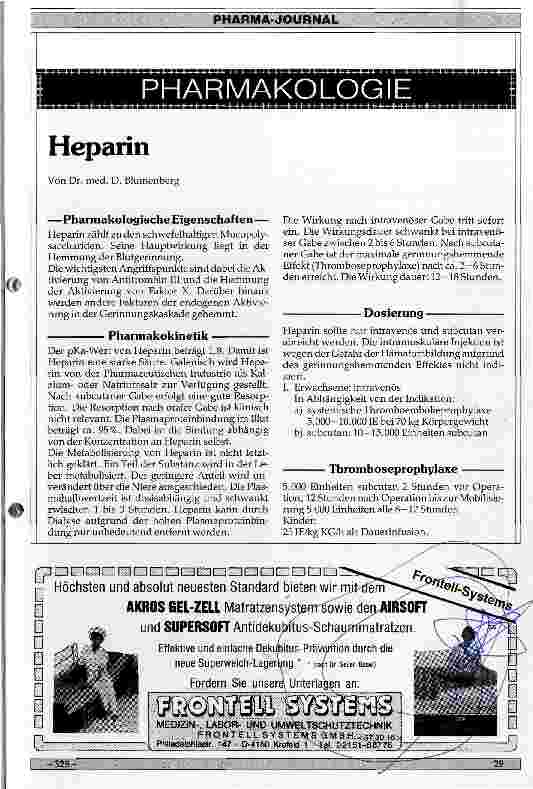 Vorschauseite 1: Heparin