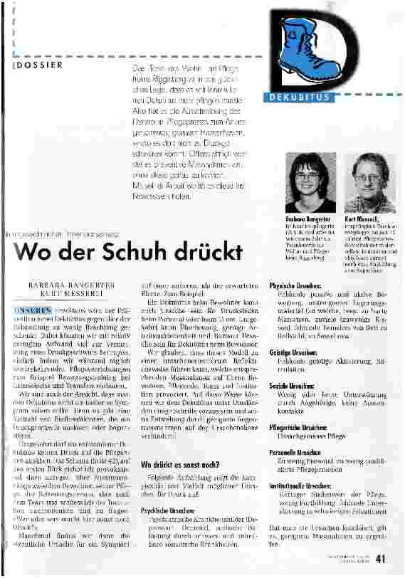 Vorschauseite 1: Wo der Schuh drückt Ein ungewöhnlicher Präventionsansatz