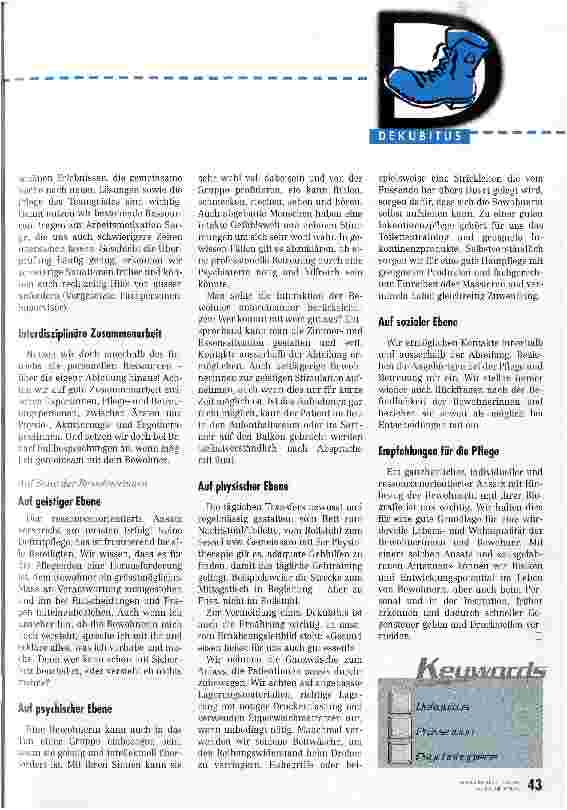 Vorschauseite 3: Wo der Schuh drückt Ein ungewöhnlicher Präventionsansatz