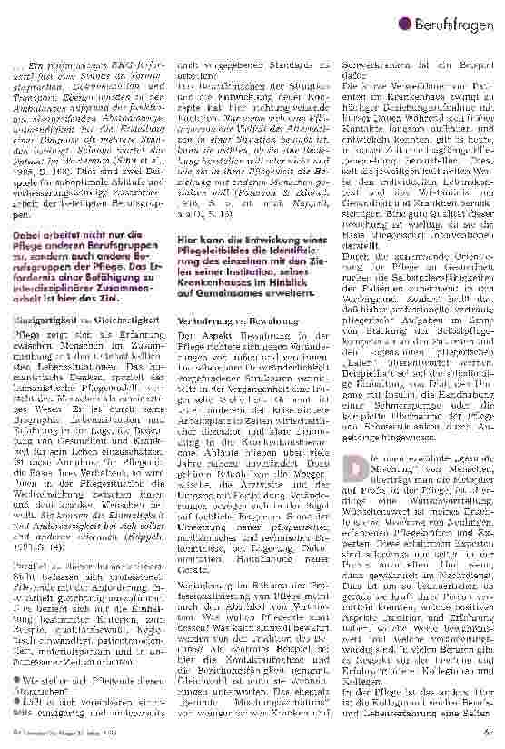 Vorschauseite 4: Veränderungsprozesse in der Pflege Neues Denken und Handeln