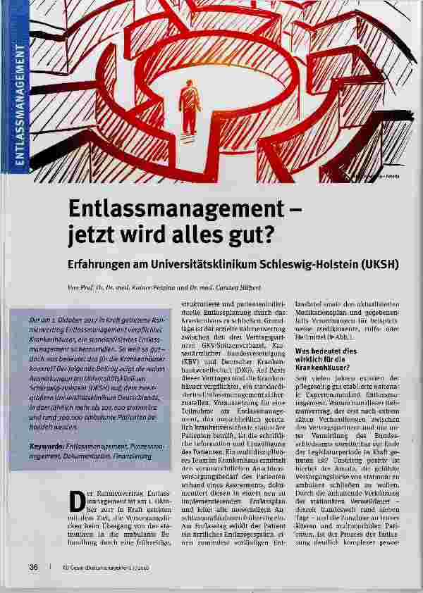Vorschauseite 1: Entlassmanagement - jetzt wird alles gut?