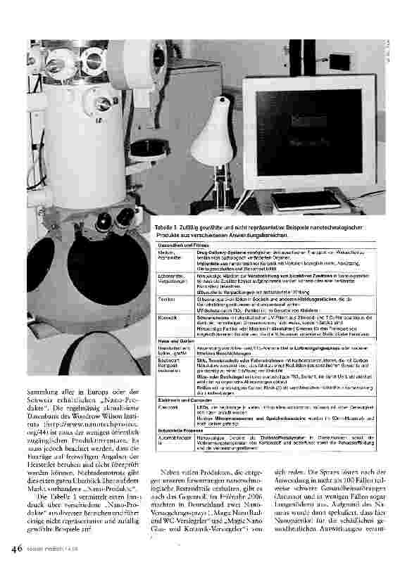 Vorschauseite 2: Nanopartikel: Risiko für unsere Gesundheit?