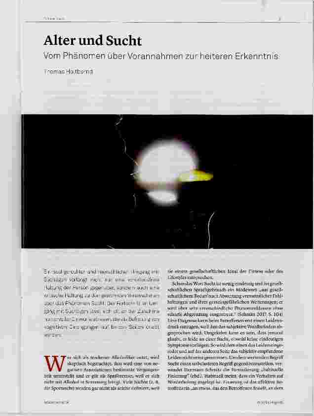 Vorschauseite 1: Alter und Sucht