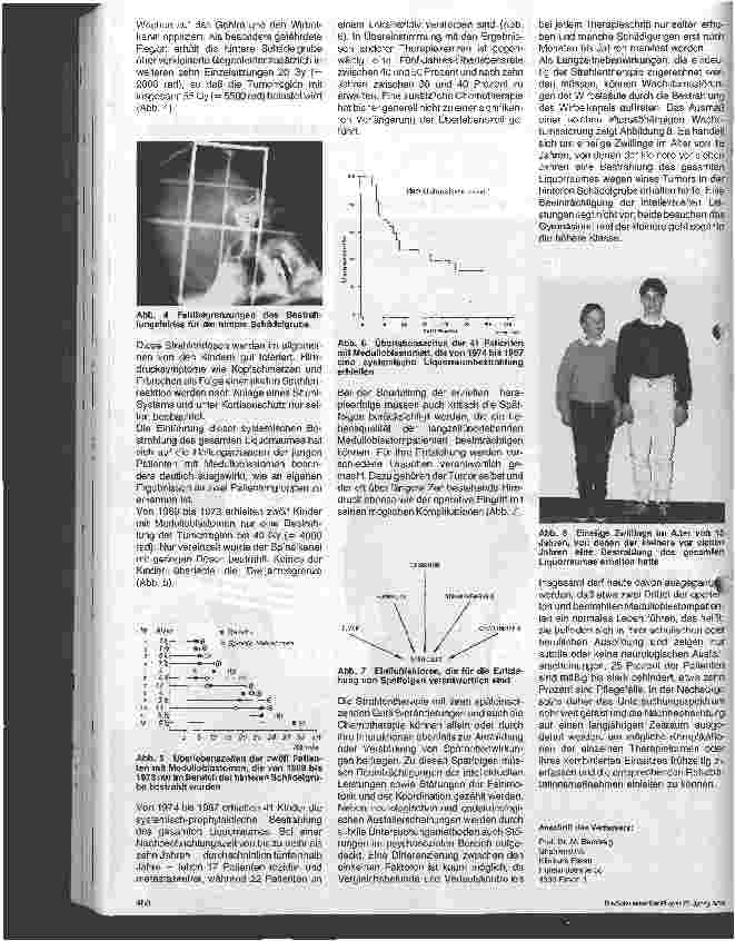Vorschauseite 2: Die Strahlentherapie der Medulloblastoms
