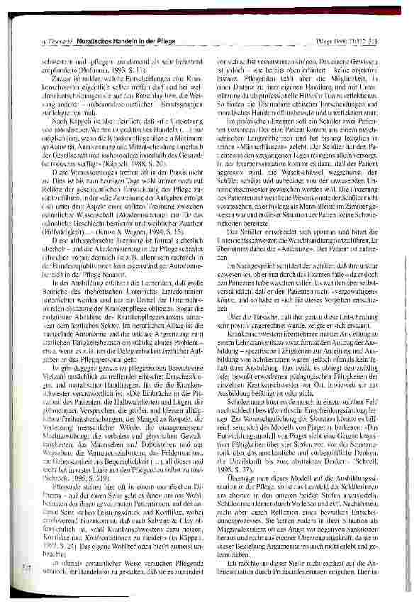 Vorschauseite 6: Moralisches Handeln in der Pflege Zum Verständnis von pflegerischer Verantwortung und Verantwortlichkeit