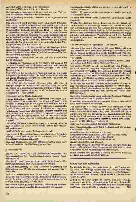 Vorschauseite 2: Die Ernährung des Säuglings