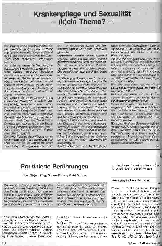 Vorschauseite 1: Routinierte Berühungen