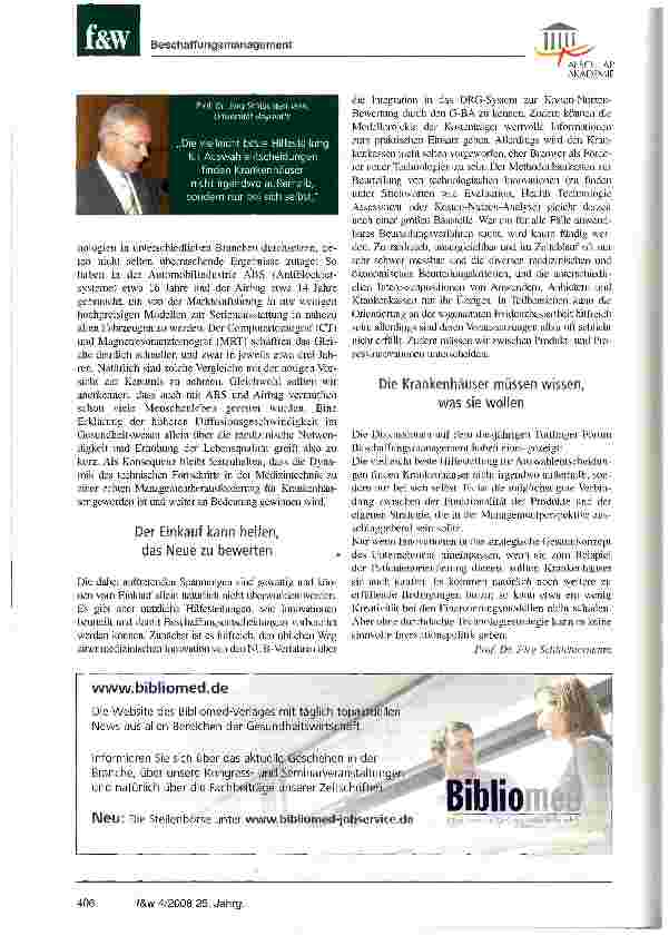 Vorschauseite 2: Der moderne Einkäufer muss auch Innovations-Scout sein7. Forum Beschaffungsmanagement in Tuttlingen