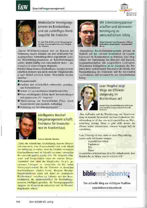 Vorschauseite 4: Der moderne Einkäufer muss auch Innovations-Scout sein7. Forum Beschaffungsmanagement in Tuttlingen