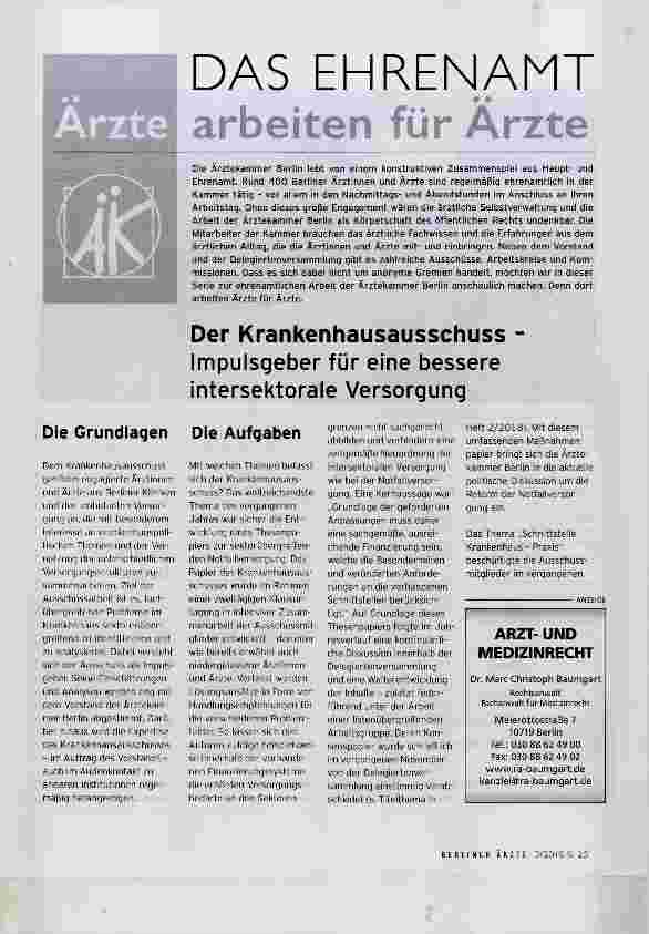 Vorschauseite 1: Impulsgeber für eine bessere intersektorale Versorgung