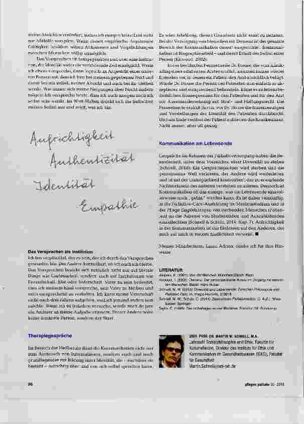 Vorschauseite 3: Aufrichtigkeit in der Kommunikation
