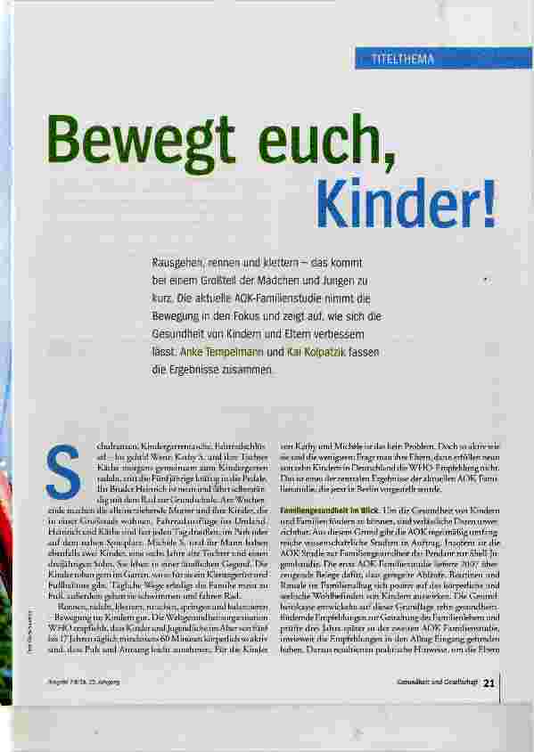 Vorschauseite 2: Bewegt euch, Kinder!