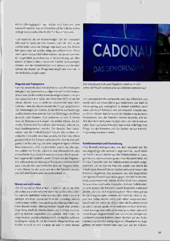 Vorschauseite 4: Palliative Care in der speziellen Pflegesituation einer ALS-Patientin