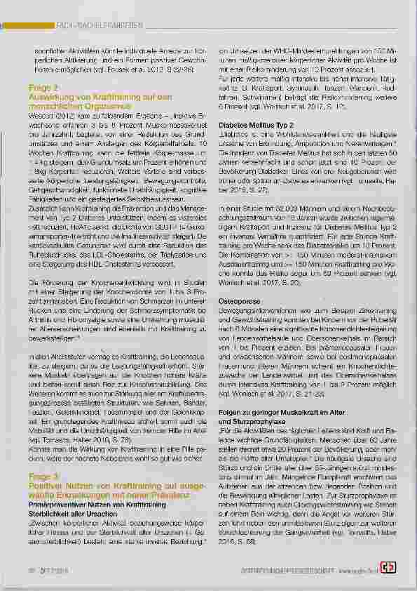 Vorschauseite 3: Krafttraining in der Gesundheitsförderung, Prävention und Förderung der Gesundheits-Kompetenz